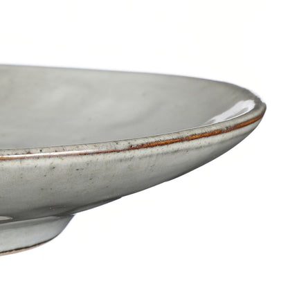 Tabo Ovaal Bord - L36 x B22 x H5 cm - Grijs