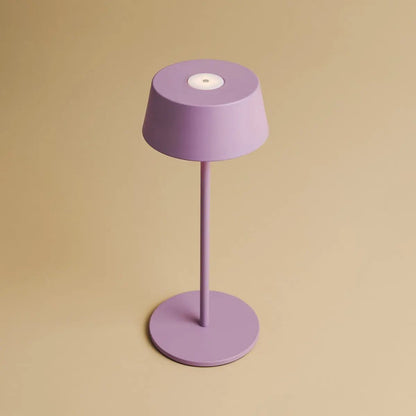 Hugo Violet Lila Oplaadbare tafellamp - Stijlvol, dimbare lamp & draadloos