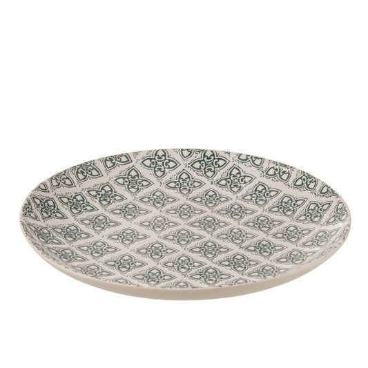 J-Line bord Decoratief Kousa - porselein - blauw/wit