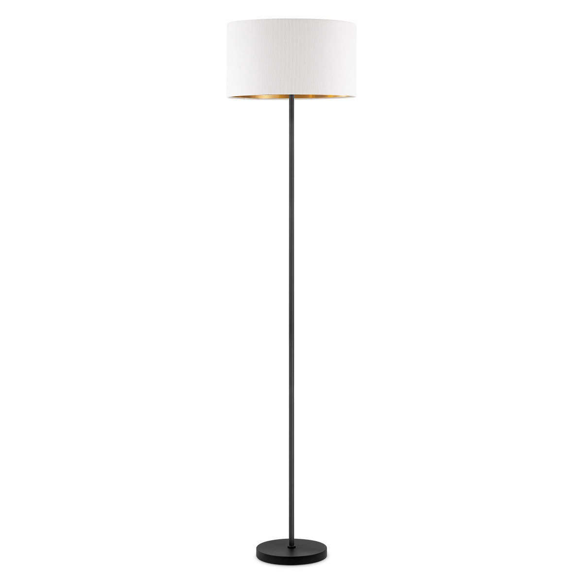 Home Sweet Home Cylindrische Corduroy Vloerlamp - Wit - ø40 x 165 cm