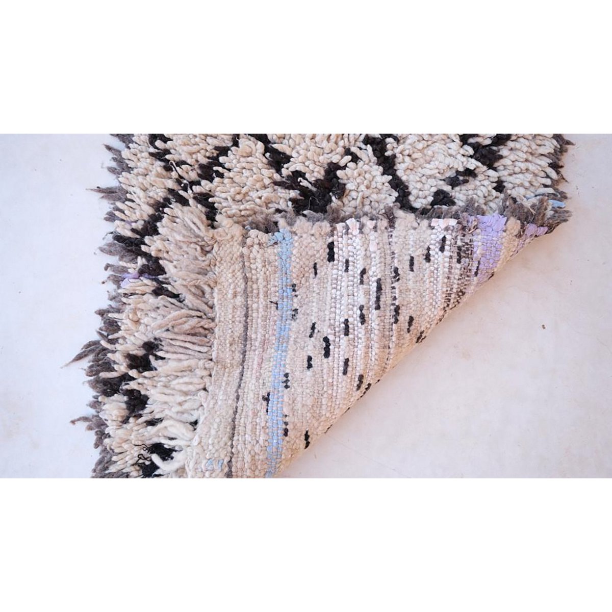 Marokkaanse berber -gang tapijt pure wol 73 x 188 cm