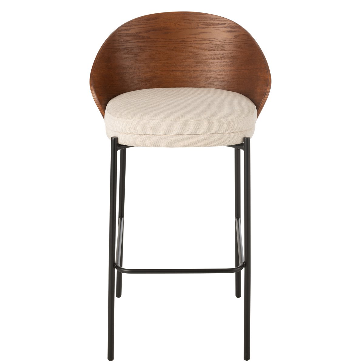 J-Line barstoel Lone - multiplex/metaal - bruin/beige
