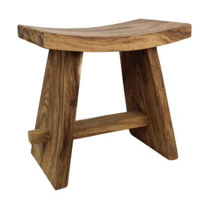 HSM Collection-Rechthoekige Kruk Osaka-48x30x47-Naturel-Munggur