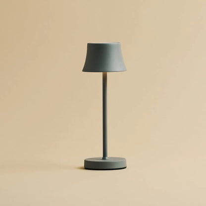 De pijp mini muis grijs oplaadbare tafellamp - draadloos opladen, dimbare lamp en 3 lichte kleuren