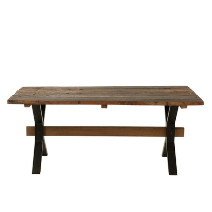 J-Line Eettafel Verouderd Hout Bruin