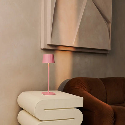 Wouter Flamingo Roze oplaadbare tafellamp-Draadloos opladen, dimbare, 120 uur batterijduur