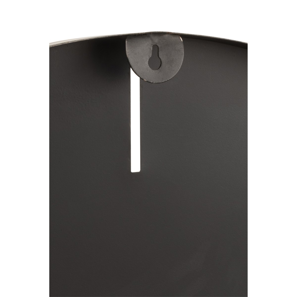 J-Line klok Rond klok - metaal - donkergrijs - large - Ø 76.5 cm