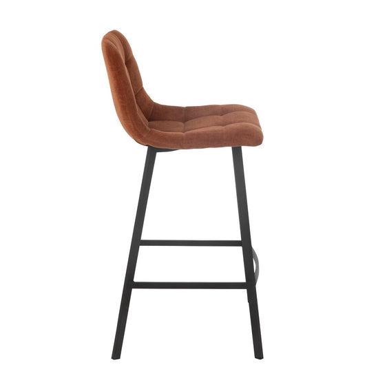 J-Line Barstoel Kent Metaal/Polyester Roest