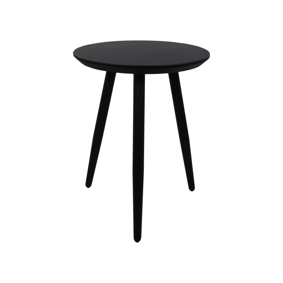 HSM Collection-Ronde Bijzettafel Zürich-ø40x50-Zwart-Acacia/Metaal
