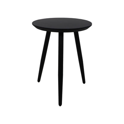 HSM Collection-Ronde Bijzettafel Zürich-ø40x50-Zwart-Acacia/Metaal