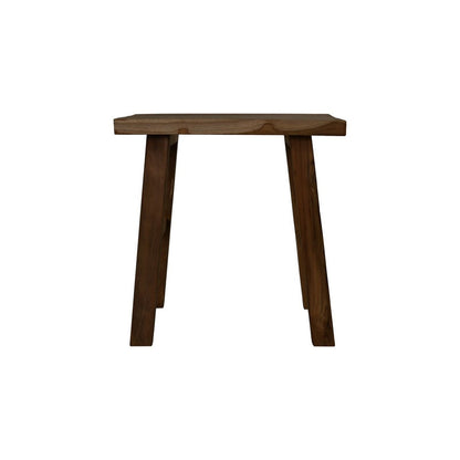 HSM Collection-Rechthoekige Kruk-45x29x45-Naturel-Teak