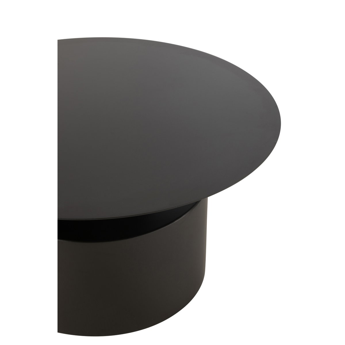 J-Line Salontafel Rond Metaal Zwart