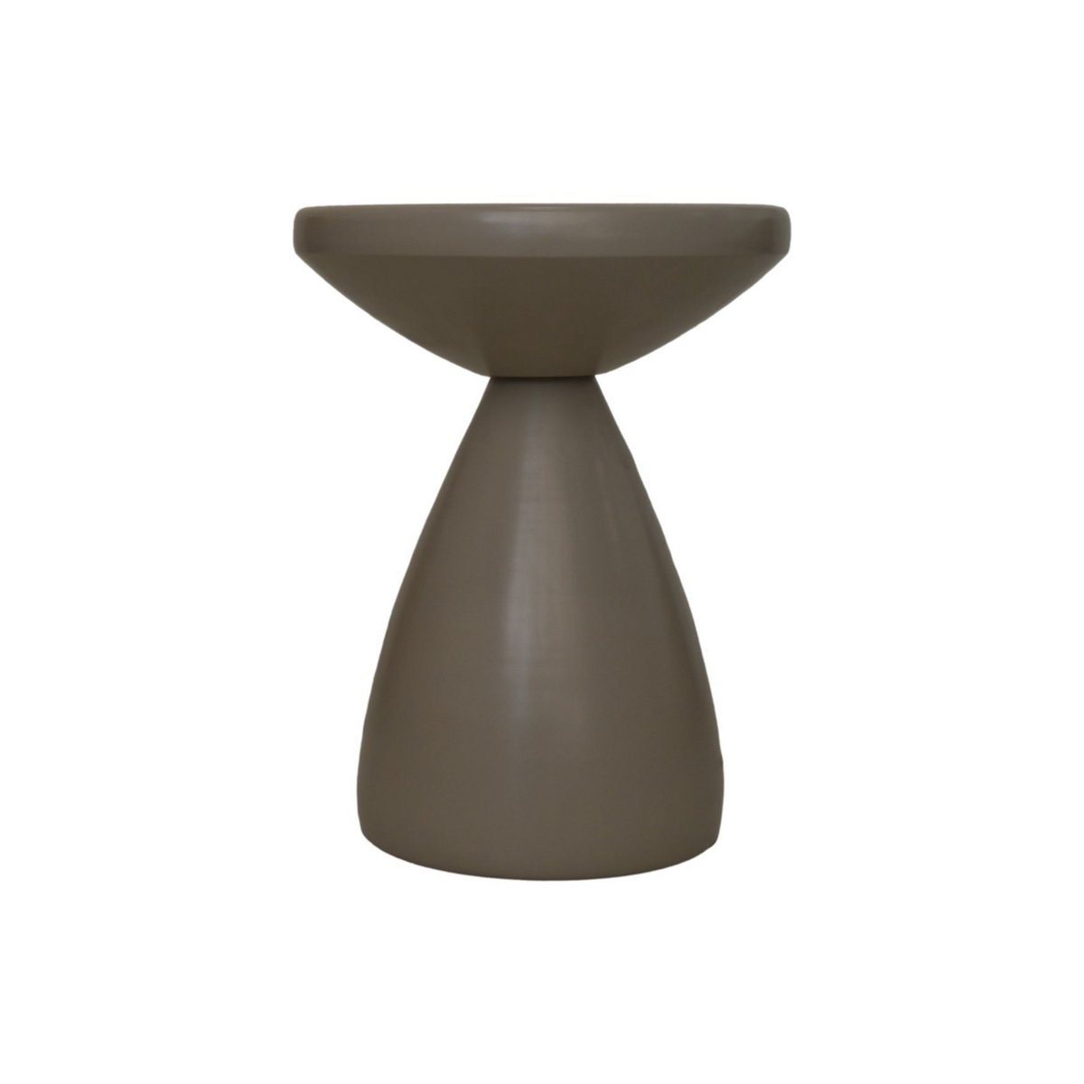 HSM Collection-Ronde Bijzettafel-ø36x48-Taupe-Metaal
