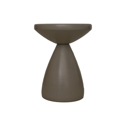 HSM Collection-Ronde Bijzettafel-ø36x48-Taupe-Metaal