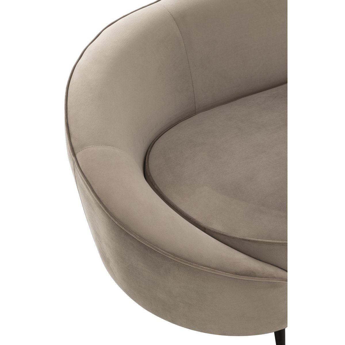 J-Line sofa Elisabeth - textiel - zilver