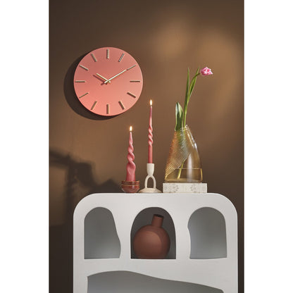 Brixen Wandklok - Ø36 cm - Roze