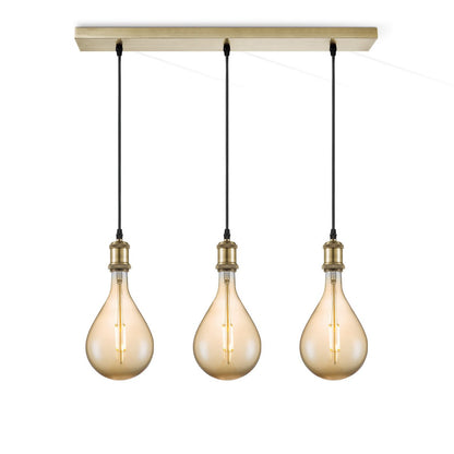 Home Sweet Home hanglamp vintage Pear LED 3L G160 dimbaar E27 amber