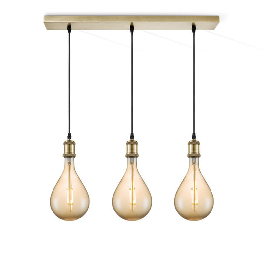 Home Sweet Home hanglamp vintage Pear LED 3L G160 dimbaar E27 amber