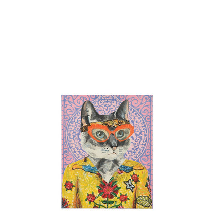 J-Line Wanddecoratie Kat Popart Canvas Mix Small