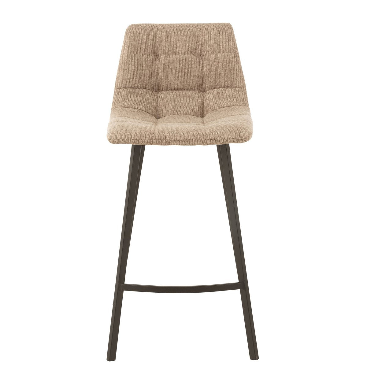 J-Line Barstoel Stephane  Textiel/Metaal Beige