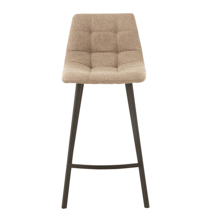 J-Line Barstoel Stephane  Textiel/Metaal Beige