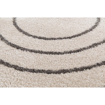 Gerecycled polyester ovaal tapijt calypso