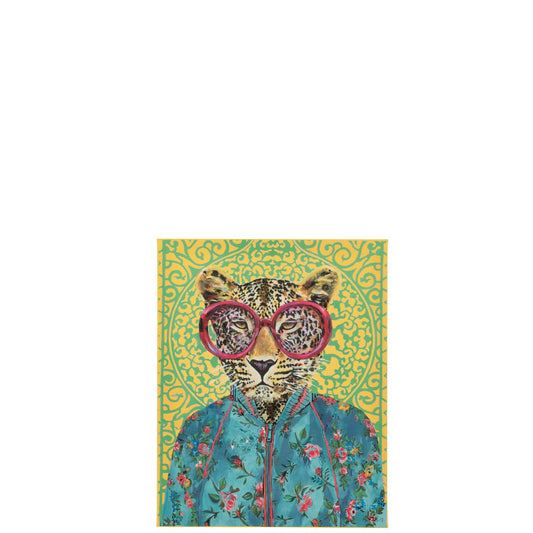 J-Line Wanddecoratie Tijger Popart Canvas Mix Small