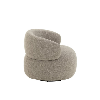 J-Line Zetel Draaiend Rond Schuim Taupe
