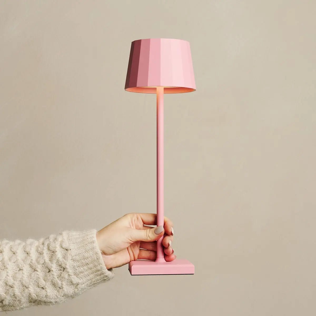 Wouter Flamingo Roze oplaadbare tafellamp-Draadloos opladen, dimbare, 120 uur batterijduur