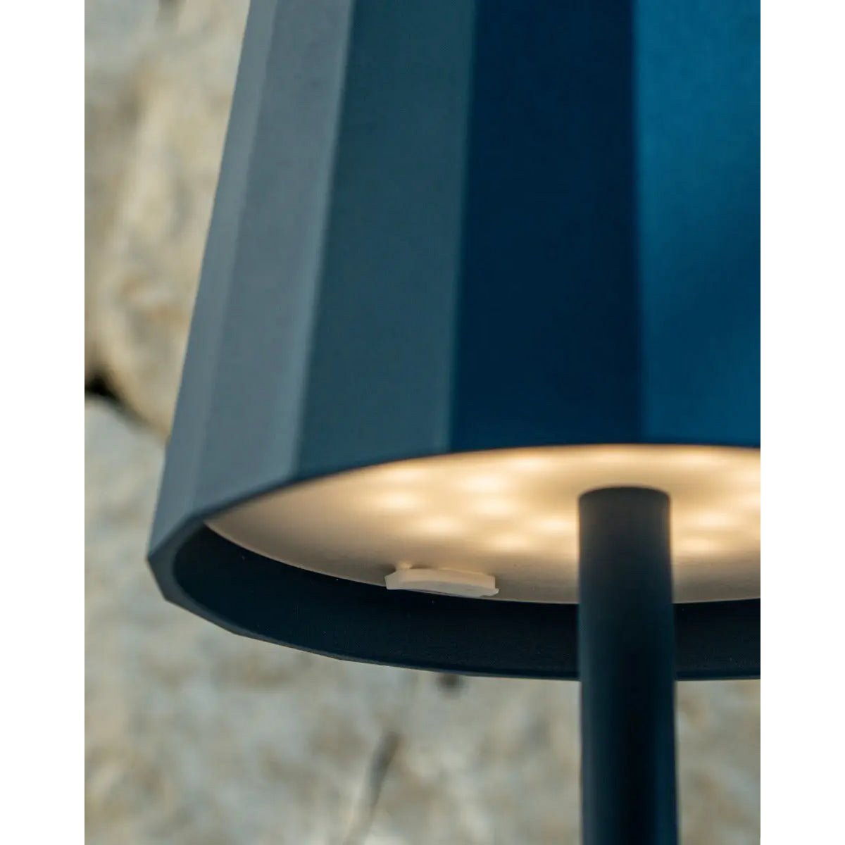 Wouter delftware blauw oplaadbare tafellamp-draadloos opladen, dimable, 120 uur batterijduur
