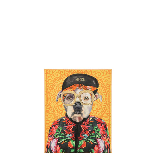 J-Line Wanddecoratie Hond Popart Canvas Mix Small