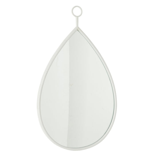 J -Line Spiegel Drop - Glas - Wit - Large - 45 x 74,5 cm