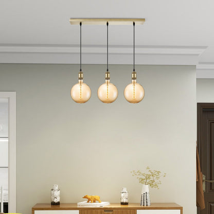 Home Sweet Home hanglamp brons vintage - 3 LED -dimbaar E27 amber