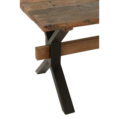 J-Line Eettafel Verouderd Hout Bruin