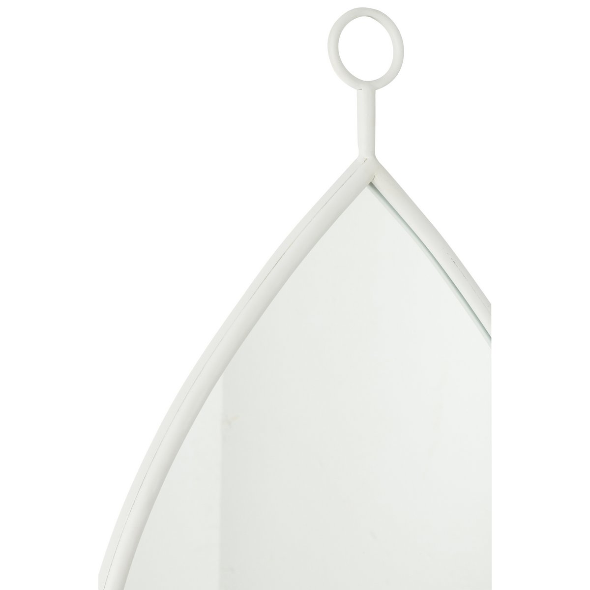 J -Line Spiegel Drop - Glas - Wit - Large - 45 x 74,5 cm