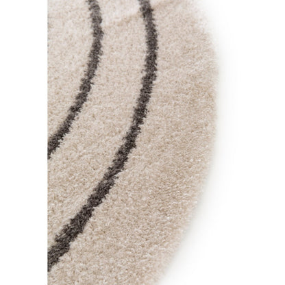Gerecycled polyester ovaal tapijt calypso
