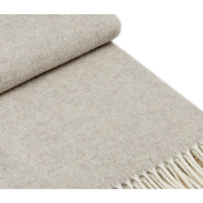 Merino/Cashmere Throwd Deken Milano - Beige