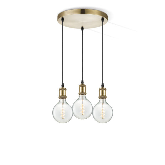 Home Sweet Home hanglamp vintage rond - 3L G125 - dimbaar E27 helder