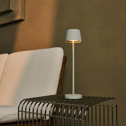 Vondel Mini Shadow Gray Oplaadbare en draadloze lamp - draadloos oplaadbaar via laadstation