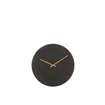 J-Line klok Rond - metaal - zwart - S - Ø 37 cm