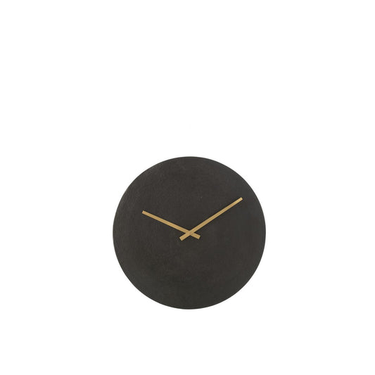J-Line klok Rond - metaal - zwart - S - Ø 37 cm