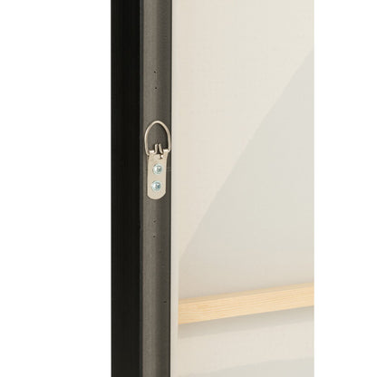 J-Line Kader Vormen Etnisch Hout/Canvas Bruin/Zwart
