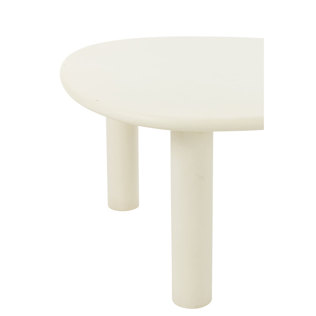 J-Line Bijzettafel Bali Mdf/Pvc Wit Medium