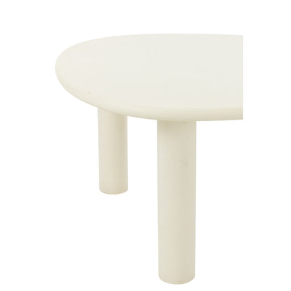 J-Line Bijzettafel Bali Mdf/Pvc Wit Medium