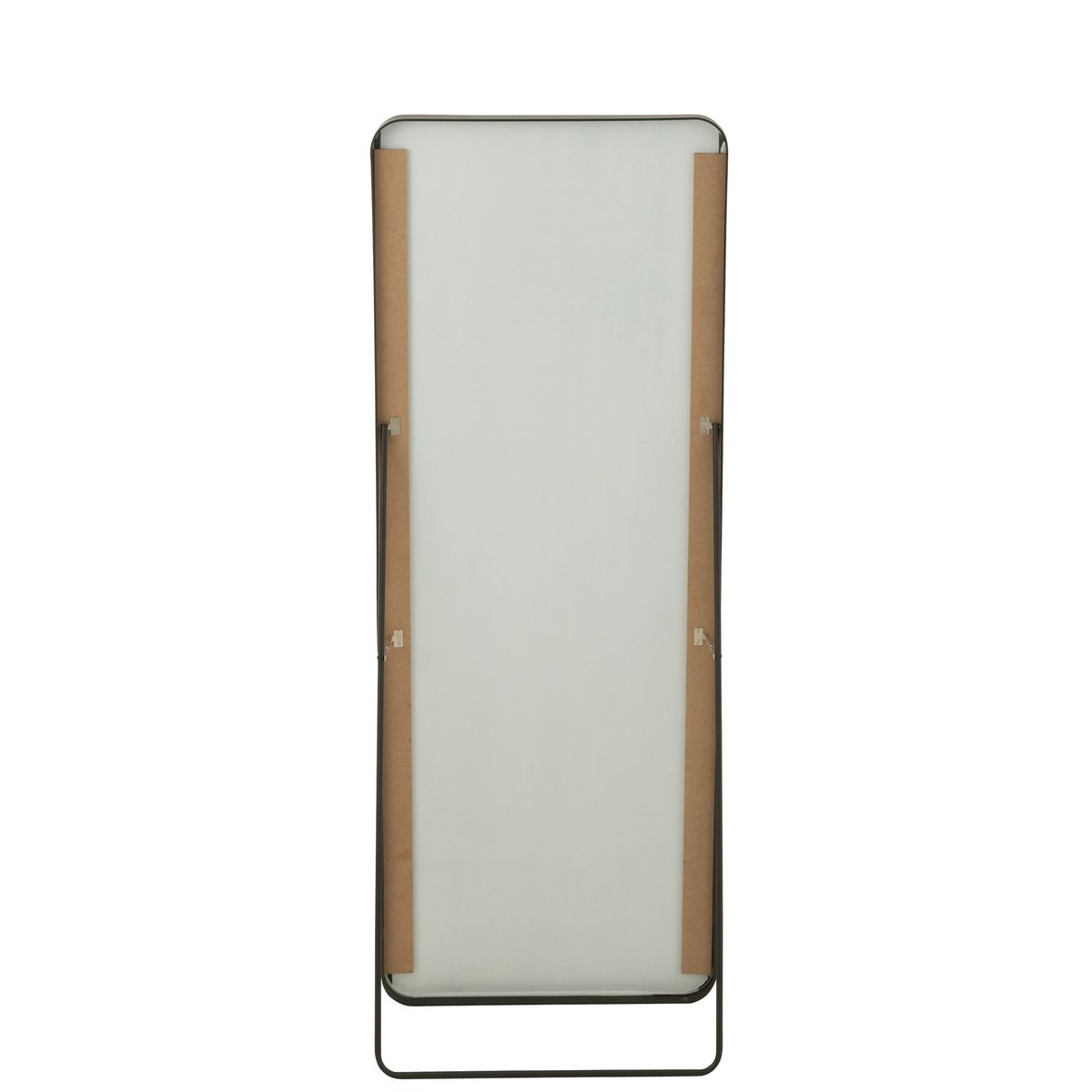 J-Line spiegel Op Voet Rechthoek - glas/metaal - zwart - 55 x 150 cm
