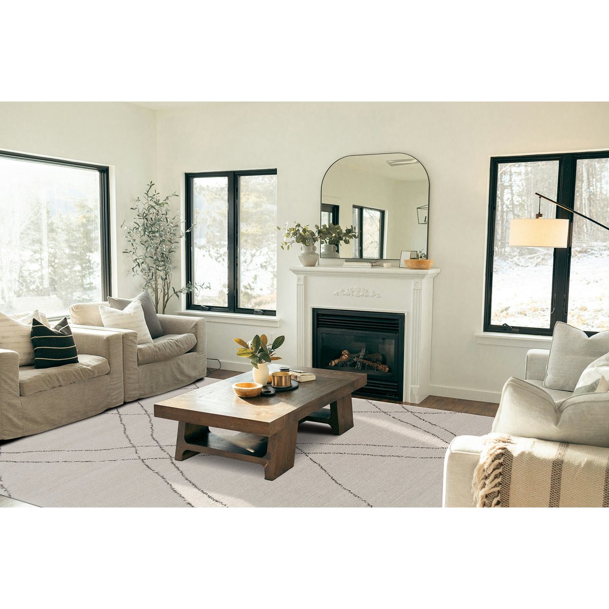 Rode en moderne Tissia Darlings Interieur tapijten Tissia
