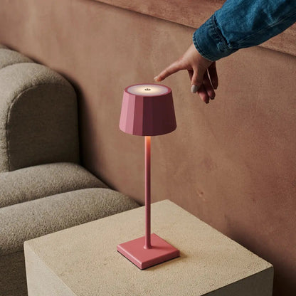 Wouter Flamingo Roze oplaadbare tafellamp-Draadloos opladen, dimbare, 120 uur batterijduur