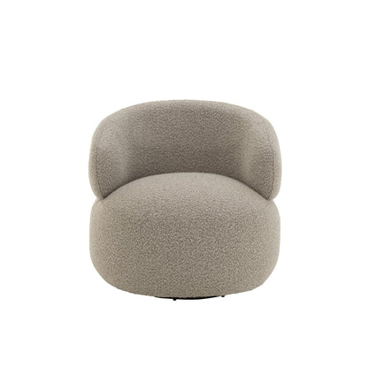 J-Line Zetel Draaiend Rond Schuim Taupe