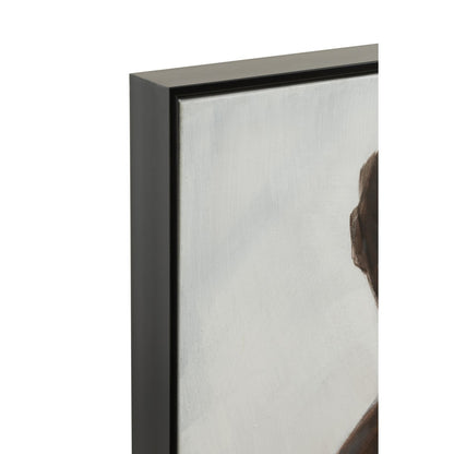 J-Line wanddecoratie 3 Afrikaanse Vrouwen - canvas/verf/touw - mix