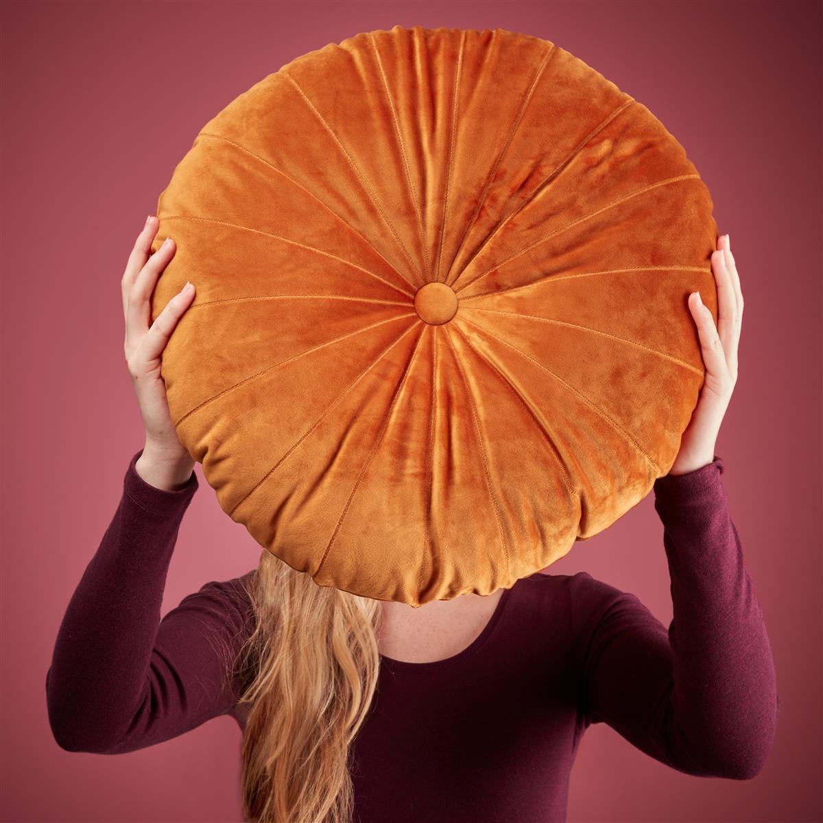 KAAT Amsterdam Mandarin Sierkussen - dia 40 cm - Oranje